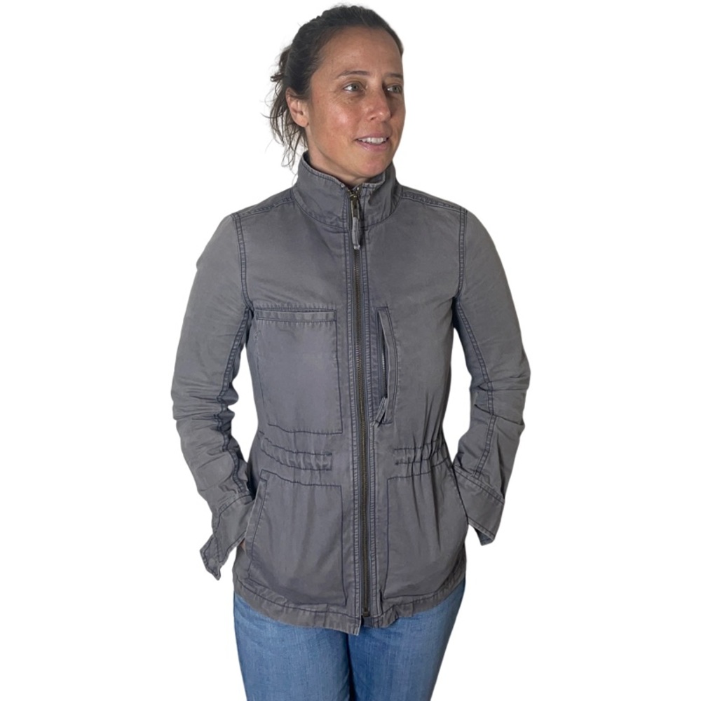 Madewell Grey Cargo Utility Jacket